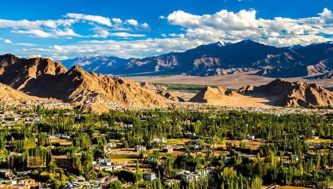 City Leh Ladakh India